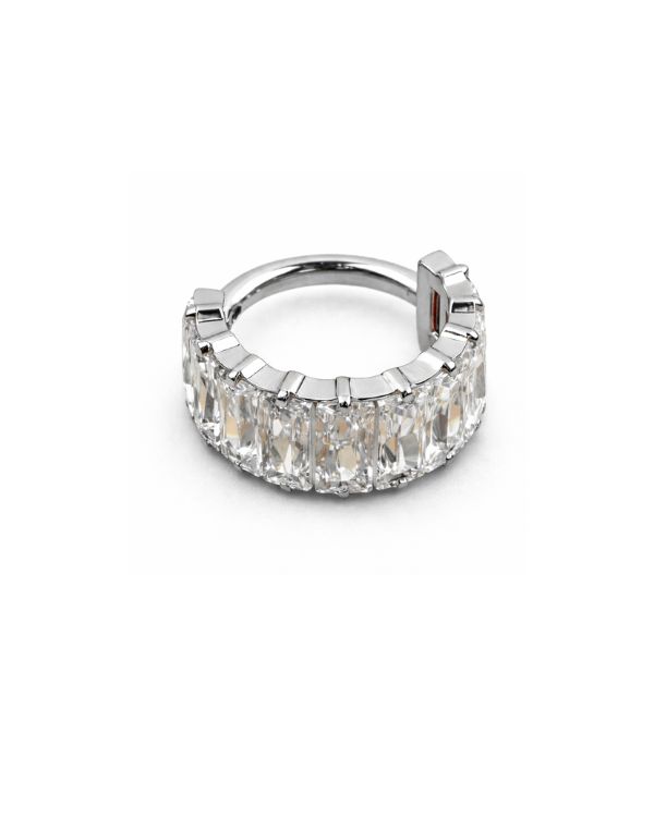 Iced Baguette Clicker – Clicker Full Baguette | Titanio ASTM F136