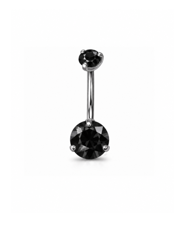 CRYSTAL NOIR con zirconi Incastonati – Titanio ASTM F136
